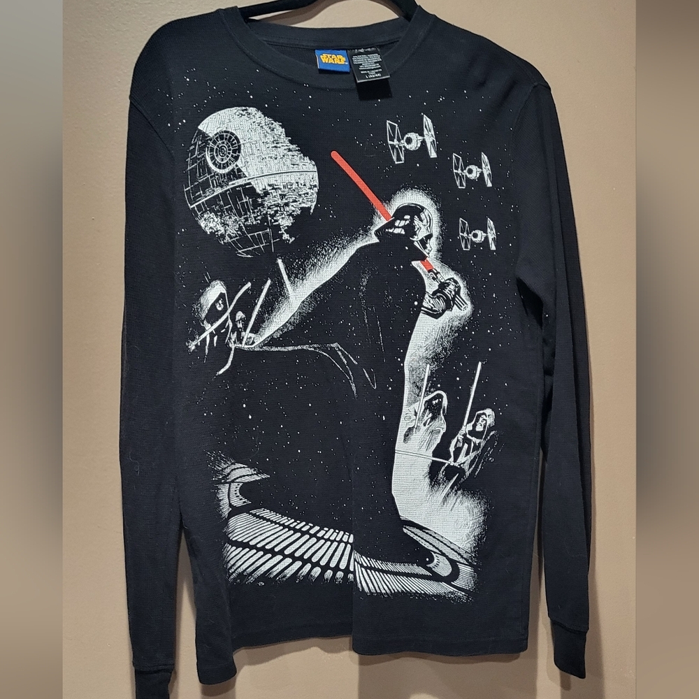 Black Star Wars Long Sleeve Shirt